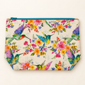 Humming Along cotton Studio Zipper Pouch, flat view