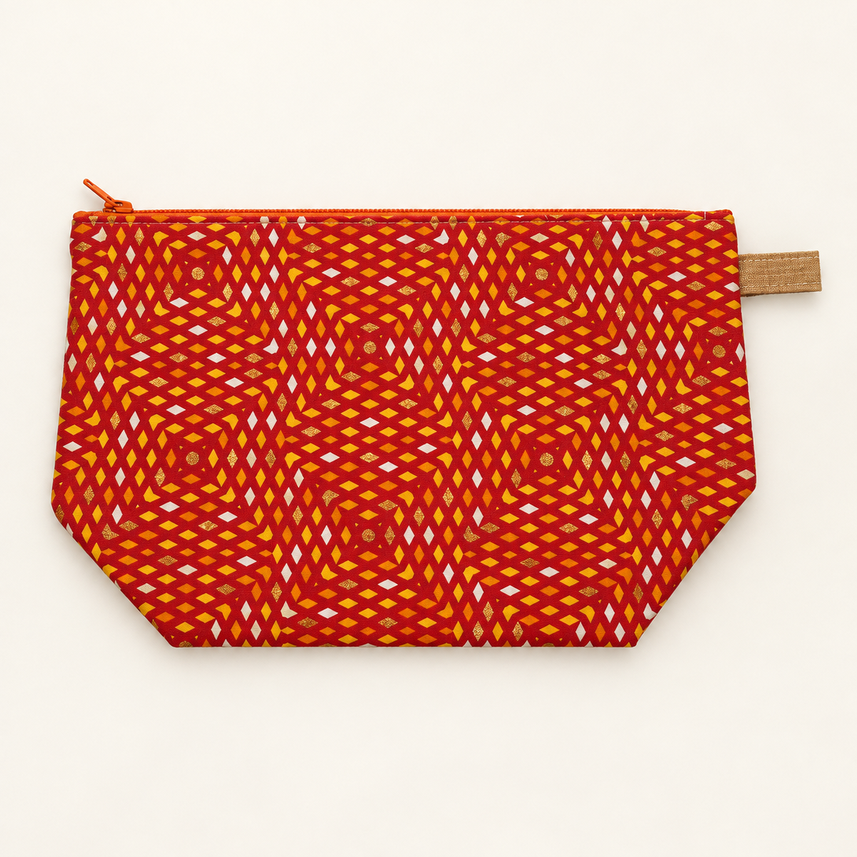 Pattern Behavior cotton Studio Zipper Pouch, flat view